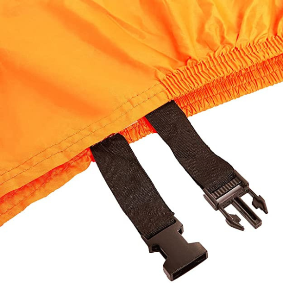 NEW Black and Orange Waterproof Motorcycle Cover XXXL116" Fits Large Cruisers And Touring Bikes