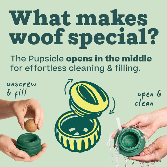 Pupsicle - Long-Lasting Interactive Dog Toy to Keep Your Pup Distracted Large Dogs 25-75 lbs