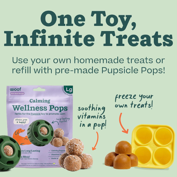 Pupsicle - Long-Lasting Interactive Dog Toy to Keep Your Pup Distracted Large Dogs 25-75 lbs