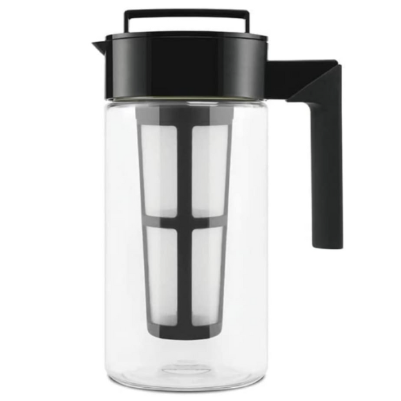 Deluxe Brew Coffee Maker - Airtight Pitcher with Leak-Free Lid - BPA-Free Cold Brew Maker with Silicone Handle