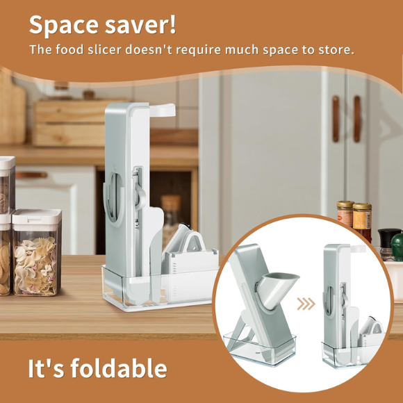 Adjustable Stainless Steel Vegetable Slicer & Chopper – Multifunctional Safe Dicer for Home & Commercial Use