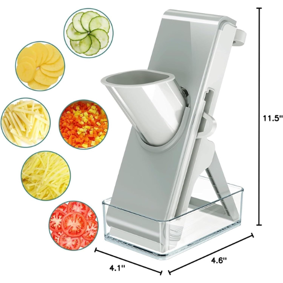 Adjustable Stainless Steel Vegetable Slicer & Chopper – Multifunctional Safe Dicer for Home & Commercial Use