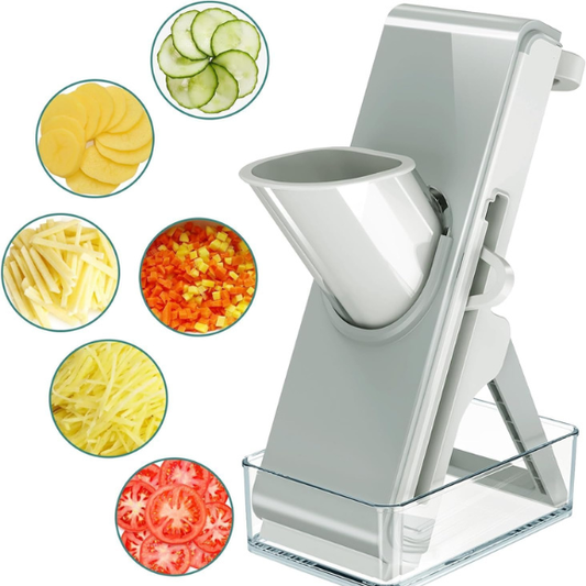 Adjustable Stainless Steel Vegetable Slicer & Chopper – Multifunctional Safe Dicer for Home & Commercial Use