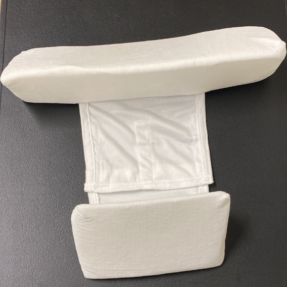 Baby Side Sleeper Comfort Wedge – Adjustable Newborn Pillow | Soft Velvet & Memory Foam (Unisex White)