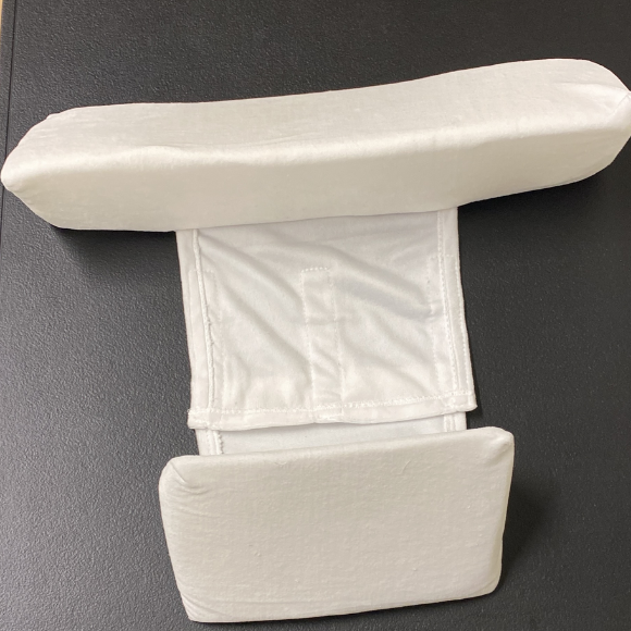 Baby Side Sleeper Comfort Wedge – Adjustable Newborn Pillow | Soft Velvet & Memory Foam (Unisex White)
