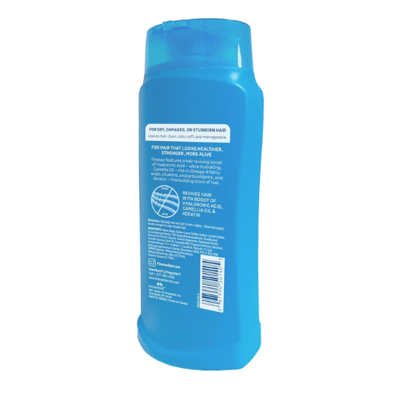 FINESSE Restore + Strengthen Moisturizing 2in1 Shampoo + Conditioner, 13 oz, Moisturize & Repair Dry or Damaged Hair