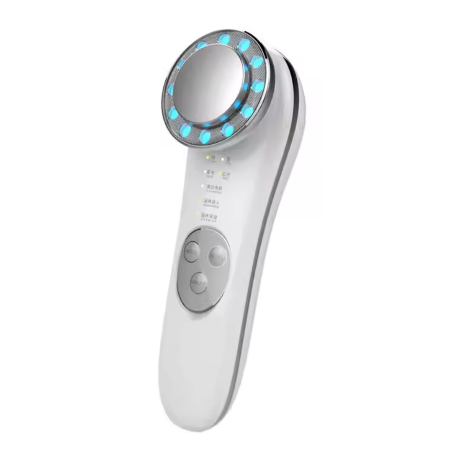 Microcurrent Facial Device for Skin Tightening & Lifting | 5-in-1 Face Massager & Roller Tool for Anti-Aging & Glow
