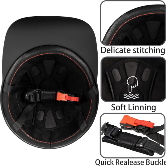 Baseball Style Cap Retro Motorcycle Helmet Unisex-Adult - DOT Approved