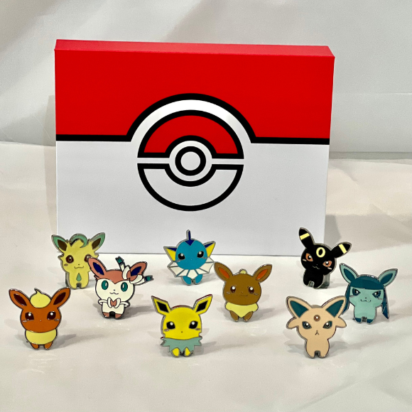 Pokémon Gym Badge Set – Kanto, Johto, Hoenn, Sinnoh, Unova, Kalos