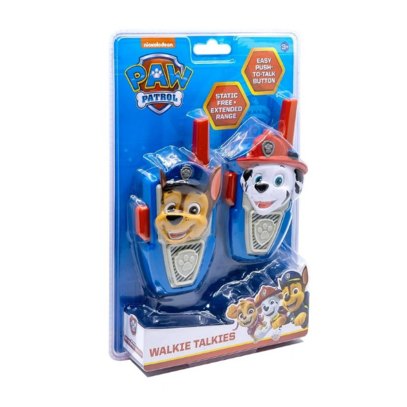 Paw Patrol Walkie Talkies, Marshall & Chase Set of 2 - Push to Talk Button for Children Ages 3+