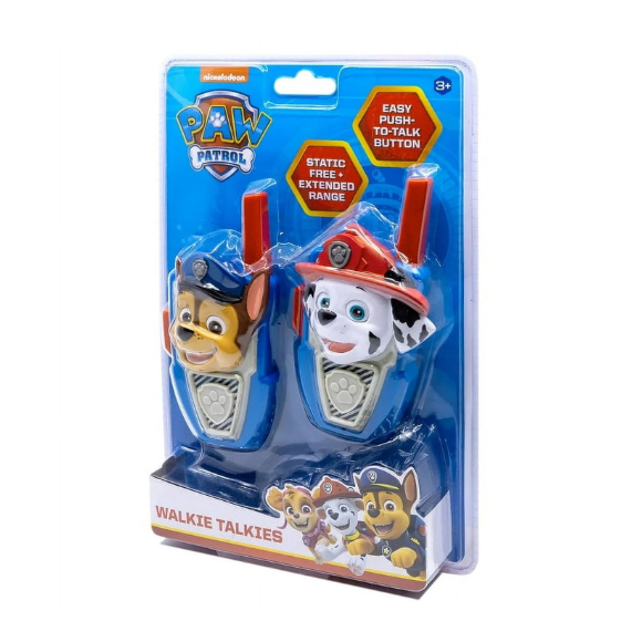Paw Patrol Walkie Talkies, Marshall & Chase Set of 2 - Push to Talk Button for Children Ages 3+