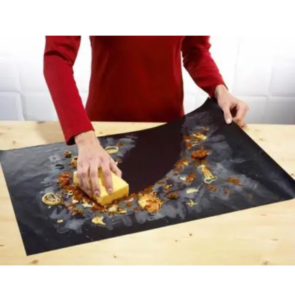 2 Pack Large Non-Stick Reusable Oven Bottom Liners for Gas & Electric Oven - Black