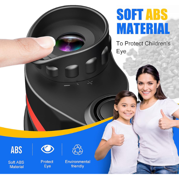 LET'S GO! Binocular for Kids, Compact High Resolution Shockproof Binoculars