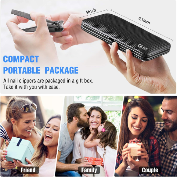 18-in-1 Stainless Steel Pedicure Manicure Set – Professional Grooming Kit with Travel Case for Men & Women