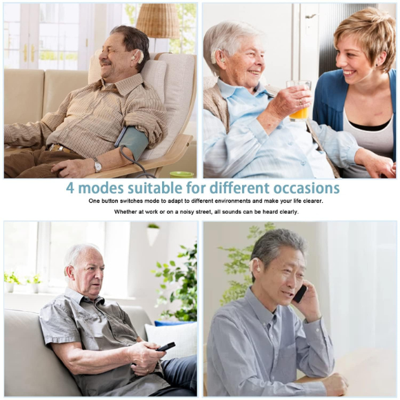 Hearing Aids Hearing Amplifiers for Seniors Rechargeable with Noise Cancelling
