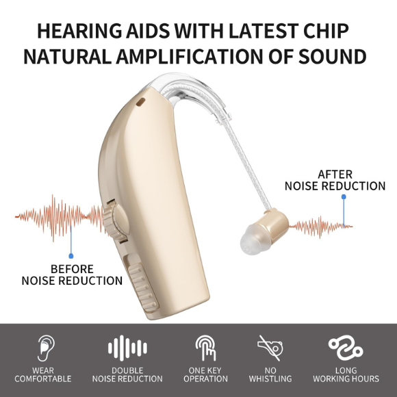 Hearing Aids Hearing Amplifiers for Seniors Rechargeable with Noise Cancelling