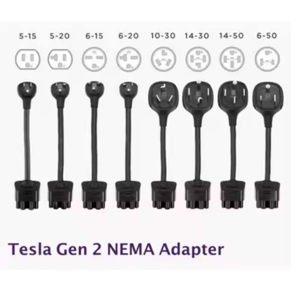 Tesla NEMA 14-30 Gen II Mobile Connector Smart Adapter