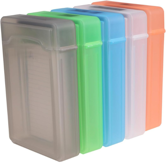 5 Pcs 3.5 Inches Hard Disk Drive Protection Storage Box Case