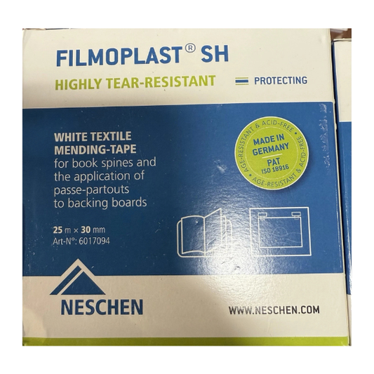 Filmoplast SH Highly Tear Resistant White Textile Mending Tape 25m x 30mm