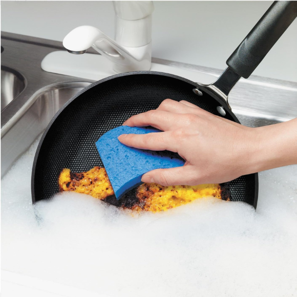 Scotch-Brite Zero Scratch Scrub Sponge, 1 Piece, 3x Quicker & Stronger