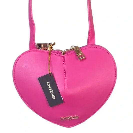 BEBE Malou heart crossbody - Pink