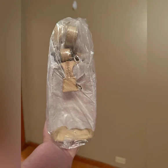 BEBE Zenia embossed mini satchel - Almond