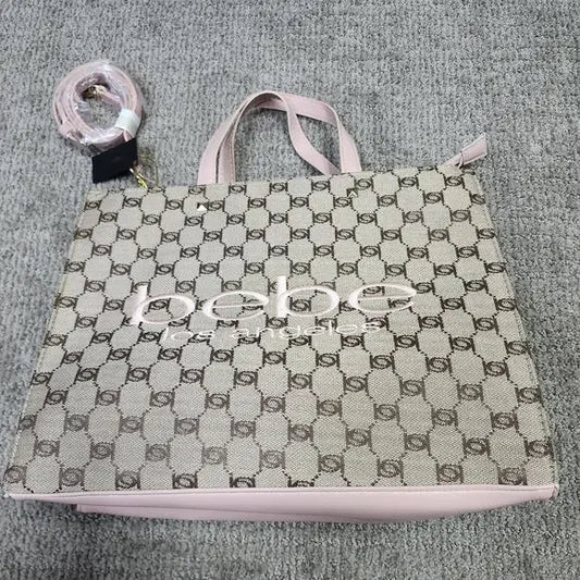 BEBE Tatulla jacquard tote - Blush