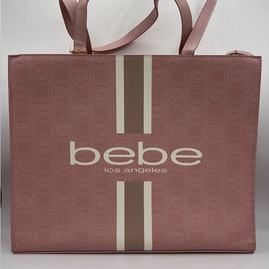 BEBE Ember tote w/insert - Powder pink