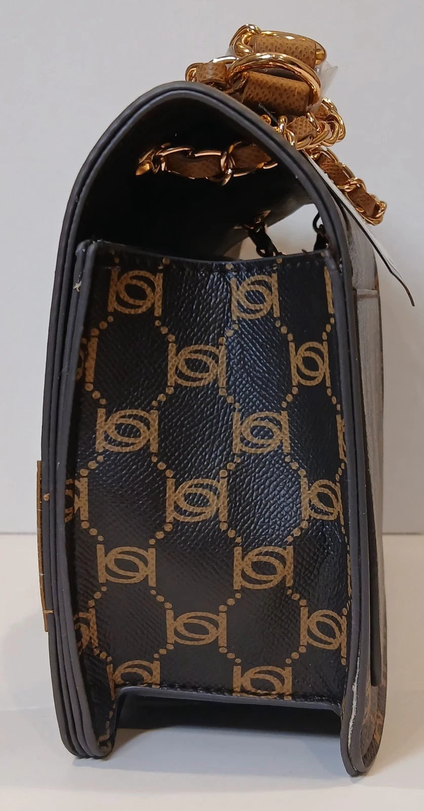 BEBE Serena monogram shoulder bag- Chocolate