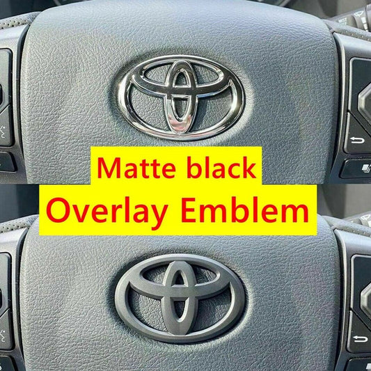 1pcs Toyota Steering Wheel Emblem Overlay for Toyota Tacoma Tundra Camry 4Runner Rav-4