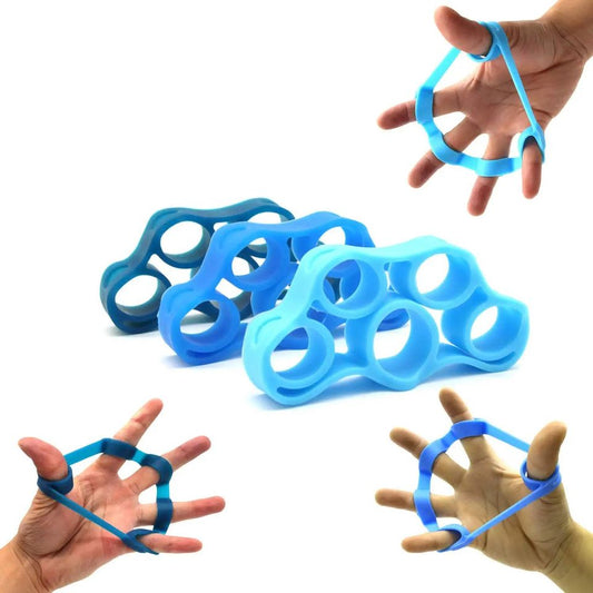 3PCS Finger Exerciser Strengthener Wrist Forearm Grip Trainer Resistance Band