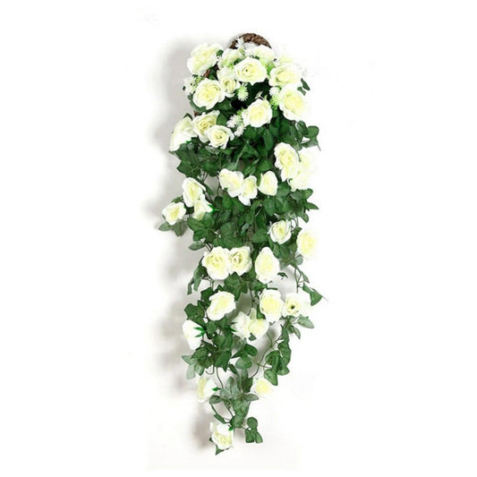 🌿 90cm White Artificial Flower Garland – Fake Ivy Vine for Home, Garden & Party Decor