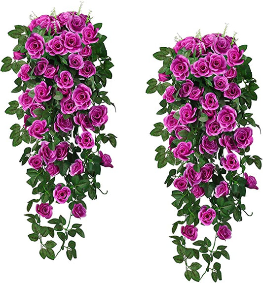 90cm Garland Vine Artificial Flower Purple Fake Ivy Plant Home Garden Party Decor