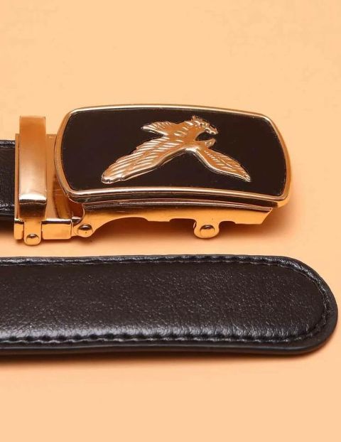 Men Eagle Decor Automatic Buckle Belt