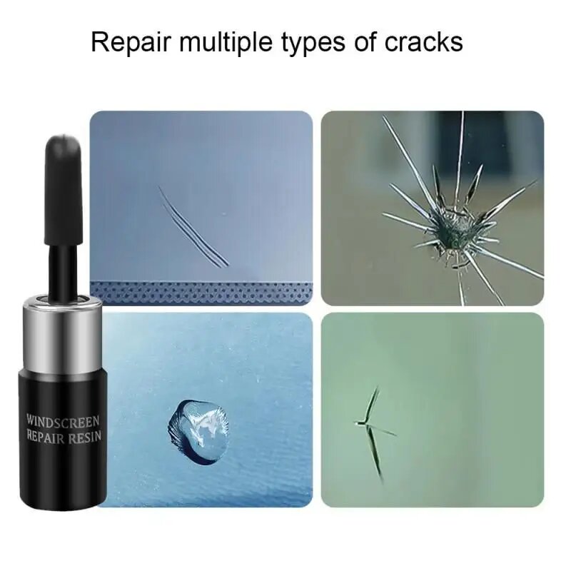 Windshield Repair Kit Cracked Glass Repair Kit to Fix Auto Glass Windshield Crack Chip