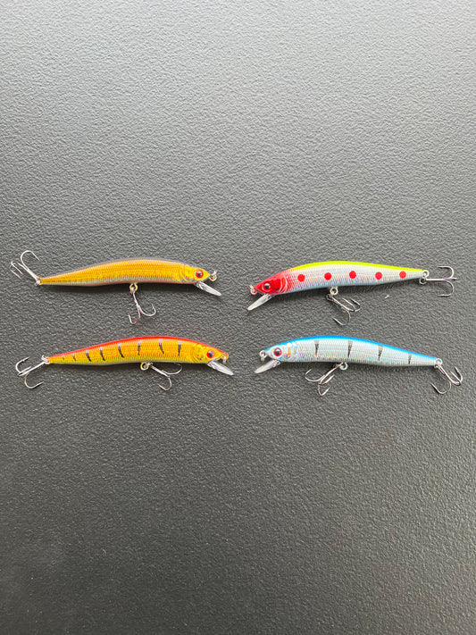 4-Piece Realistic Soft Fishing Lures – Lifelike Swimbaits for Freshwater & Saltwater