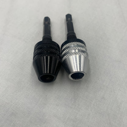 2 Pcs Hex Shank Keyless Drill Chuck, Quick Change Adapter Converter drill adapter