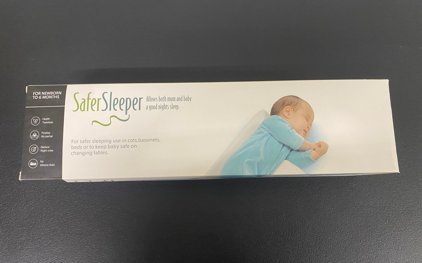 Baby Side Sleeper Comfort Wedge Unisex White NEW !!