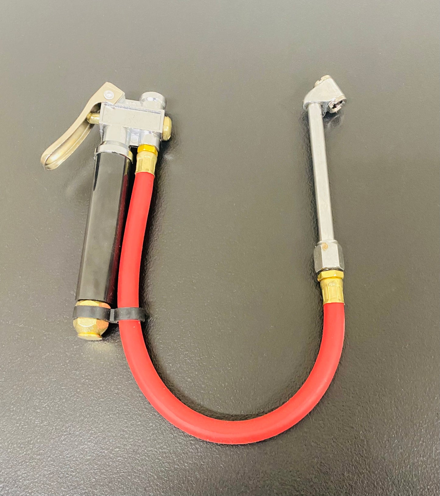 Car Auto Tire Inflator Gauge With Dual Head Chuck Air Compressor Tools