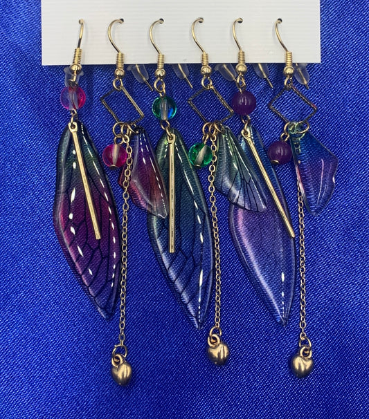 Cute Butterfly Arylic Asymmetrical Drop Earrings 1 Set