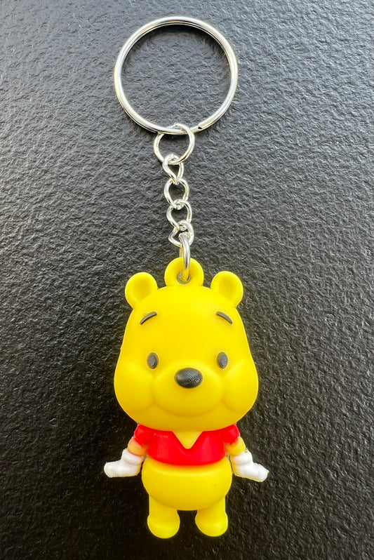 Winnie The Pooh Keychain - 3D PVC Extremely Durable
