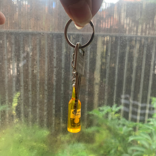 Corona Bottle Keychain