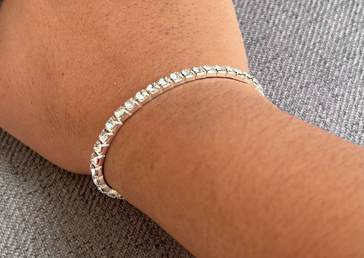 Luxury Rhinestone Diamond Bracelet – Crystal Alloy Gift for Daughter