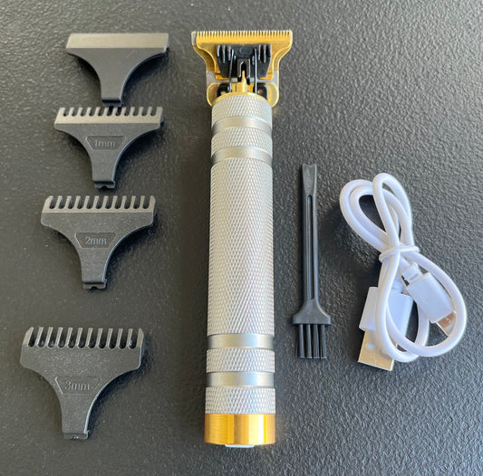 Vintage T9 Barbeador Gold Silver Beard Hair Trimmer Cutter Machine for Men