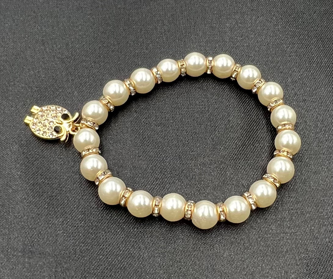 Korean Fashion alloy Pendant Pearl Owl bracelet