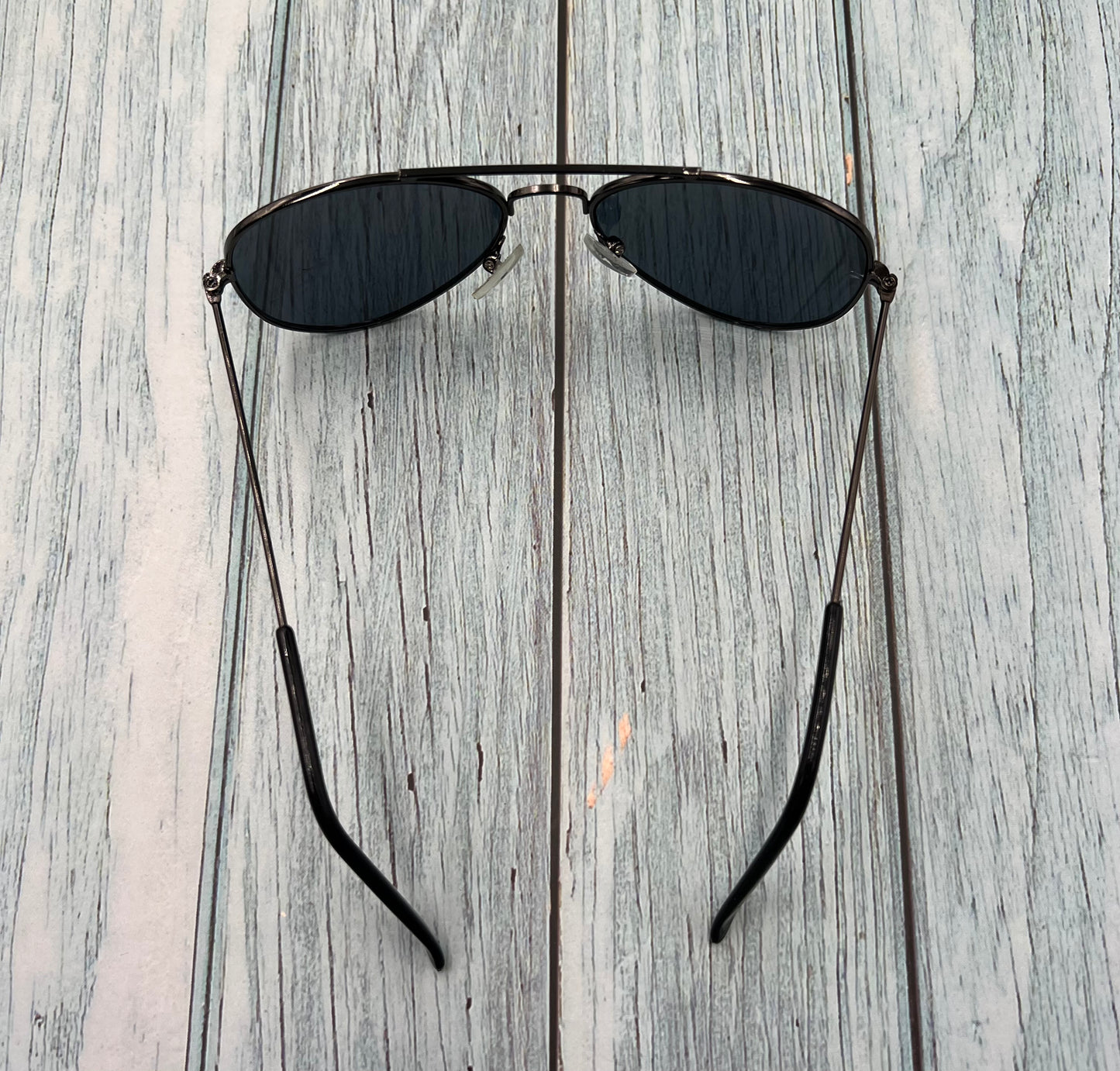 NEW Trend Aviator Sunglasses Color Reflective - Black frame with black lens