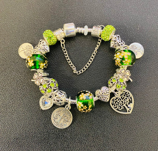 Tree of Life Pandora Style Charm Bracelet