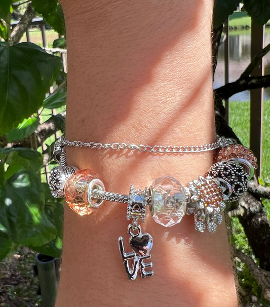 😍 Fashion Love Creative Crystal Bracelet – Stylish & Popular Temperament Jewelry