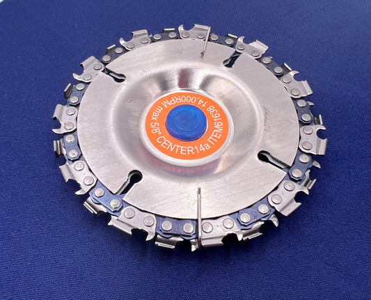 Grinder Wood Carving Disc 4”–4.5” | 22-Tooth Chainsaw Angle Grinder Blade for Wood, Plastic & More