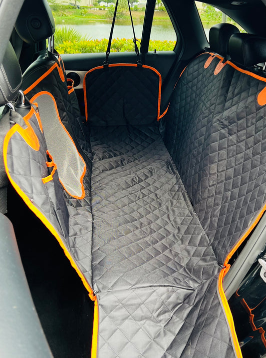 Dog Car Seat Cover for Back Seat, Waterproof Seat Protector Scratchproof ,Black
